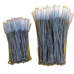 Baby Bottle Straw Brush Multifunctional Cleaning Brush (17.5cm) - 2 Pcs - Rokomari